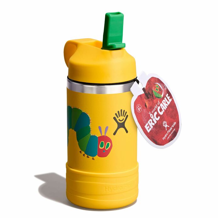 kids-12-oz-bottle-world-of-eric-carletm-k8 le26-w12-1000-kids-12-oz-wide-straw-cap-and-boot-yellow-caterpillar-angled-lid-open-withtag_1.jpg